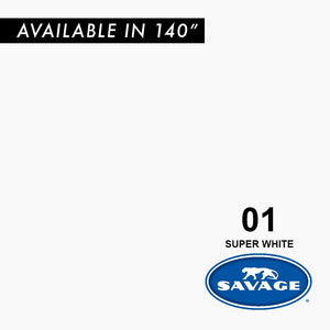 Savage Seamless Paper 9'- Super White #01